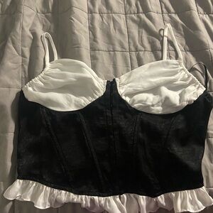 Black and White Women's Top